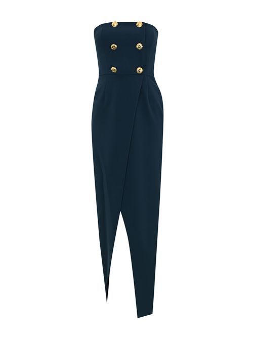 Abito Red Carpet in crepe con bottoni Elisabetta Franchi | ABR0456E2EA8